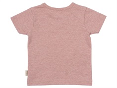 Lysrød meleret T-shirt PP234 bright rose bagfra
